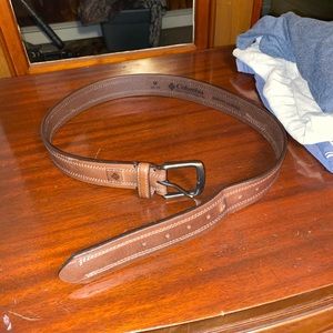 Leather belt